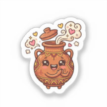 Süße Kawaii marokkanische Tanjia-Tonpfannen-Essens