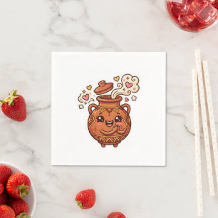Süße Kawaii marokkanische Tanjia-Tonpfannen-Essens Serviette