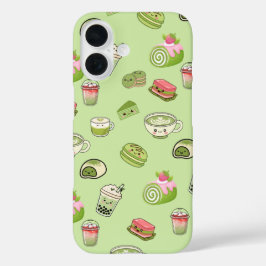 Süße Kawaii-Matcha-Desserts-Handyhülle  iPhone 16 Hülle