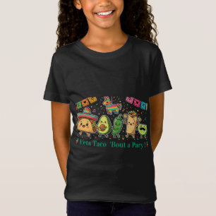 Süße Kawaii-Mexikanische-Food-Party - Taco Burrito T-Shirt