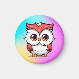 Süße Kawaii-Ohreneulen-Cartoonfigur Magnet