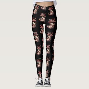 Süße Kawaii-Opossum-Zeit zum Dissoziieren Lustiges Leggings