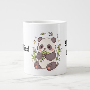 Süße Kawaii-Panda-Tasse – Langsamer werden & Läche Jumbo-Tasse