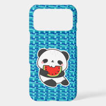 Süße Kawaii-Panda-Watermelonen-Telefonhülle