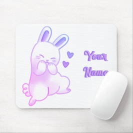 Süße Kawaii Pastell-Lila Custom Gradient Hase Mousepad