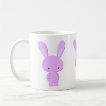 Süße Kawaii Pastell-Lila Minimalistische Hasen