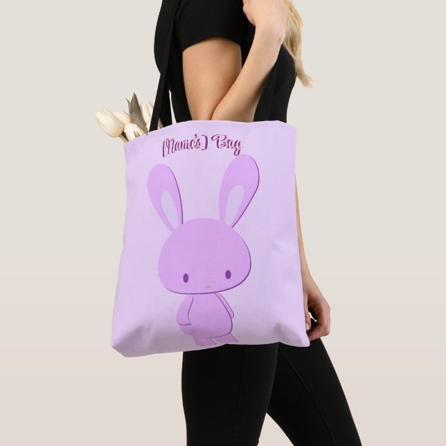 Süße Kawaii Pastell Violette Stehende Hasen Custom (Von Nahem)