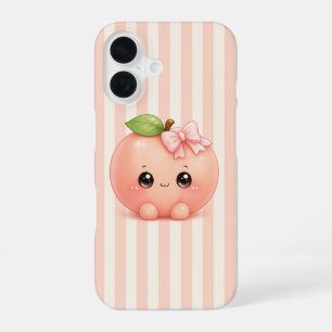 Süße Kawaii-Pfirsich-Handyhülle iPhone 16 Hülle