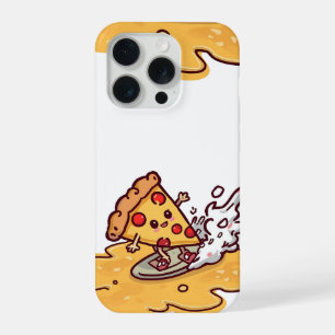 Süße Kawaii-Pizza-Handyhülle Lustige Käse-Lebensmi iPhone 15 Pro Hülle
