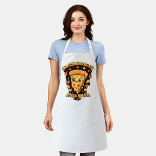 Süße Kawaii-Pizza-Schürze – In Pizza We Crust Lust Schürze