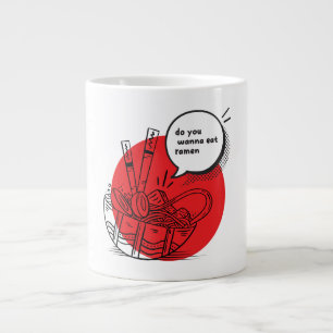 Süße Kawaii Ramen - Lustiges Japanisches Essen Jumbo-Tasse