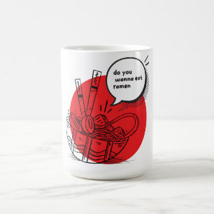 Süße Kawaii-Ramen - Lustiges Japanisches Essen Kaffeetasse