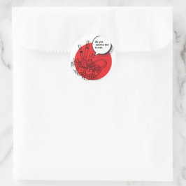 Süße Kawaii-Ramen - Lustiges Japanisches Essen Runder Aufkleber