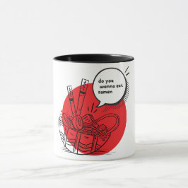 Süße Kawaii Ramen - Lustiges Japanisches Essen Tasse