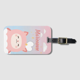 Süße Kawaii Rosa Katze Gepäckanhänger