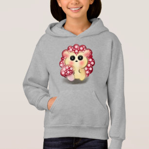 Süße Kawaii Rote Pilz Igel Art Hoodie