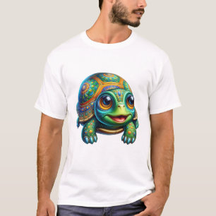 Süße Kawaii-Schildkröte Clipart  T-Shirt