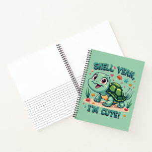Süße Kawaii-Schildkröte mit lustigem Wortspiel Oze Notizbuch