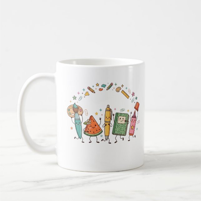 Süße Kawaii-Schulbedarf-Tasse Kaffeetasse (Links)