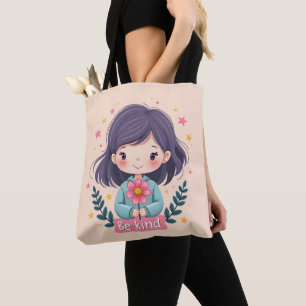 Süße Kawaii-"Sei nett"-Illustration