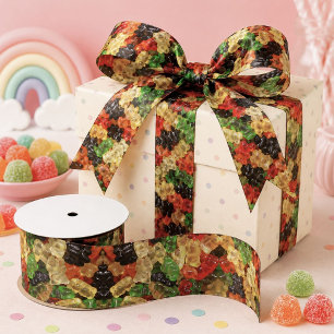 süße kawaii Süßigkeiten bunte Gummibärchen Satinband