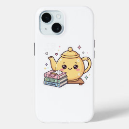 Süße Kawaii Teekanne Lernen Notizen Journal Bücher Case-Mate iPhone Hülle