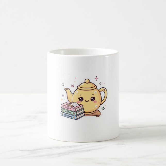 Süße Kawaii Teekanne Study Notes Journal Buch Aufk Kaffeetasse (Mittel)