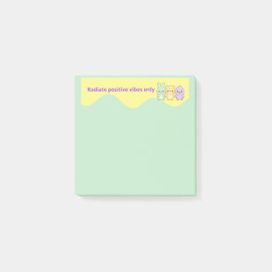 Süße Kawaii-Tiere strahlen positive Vibes Post-it Klebezettel