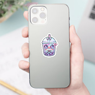 Süße Kawaii Traurige Boba Milch-Tee weint mit gebr Aufkleber
