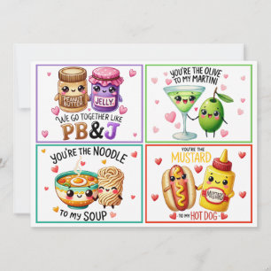 Süße Kawaii Valentins Klassenzimmer Karten
