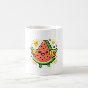 Süße Kawaii Wassermelonen-Scheibe Aufblasbarer Arm Kaffeetasse
