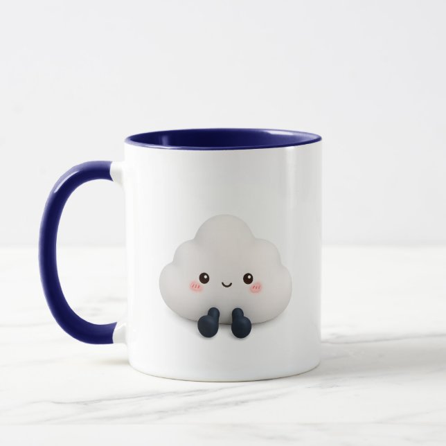 Süße Kawaii-Wolken-Kaffeetasse Tasse (Links)