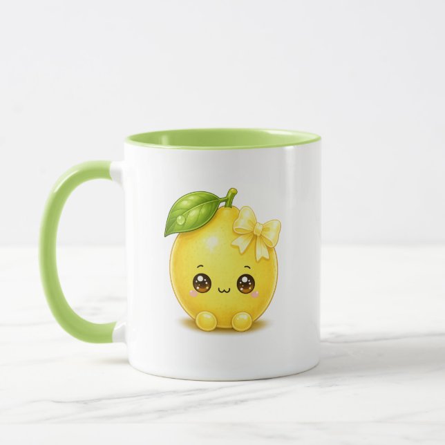 Süße Kawaii-Zitronentasse Tasse (Links)