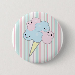 süße kawaii Zuckerwatte Button