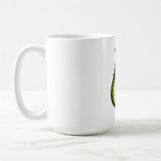 Süße Kawaii zwinkernde Avocado mit Brille Kaffeetasse