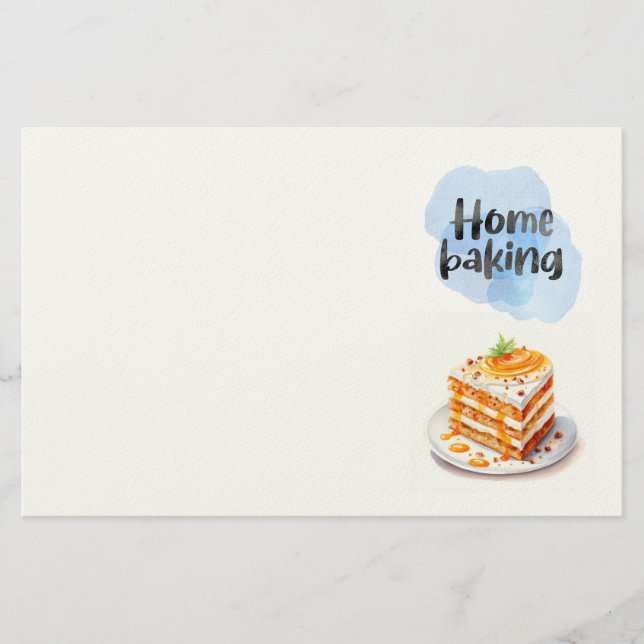 Süße Keksdesign  Briefpapier (Vorderseite)