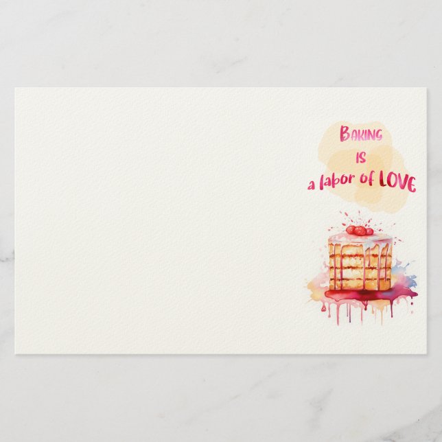 Süße Keksdesign  Briefpapier (Vorderseite)