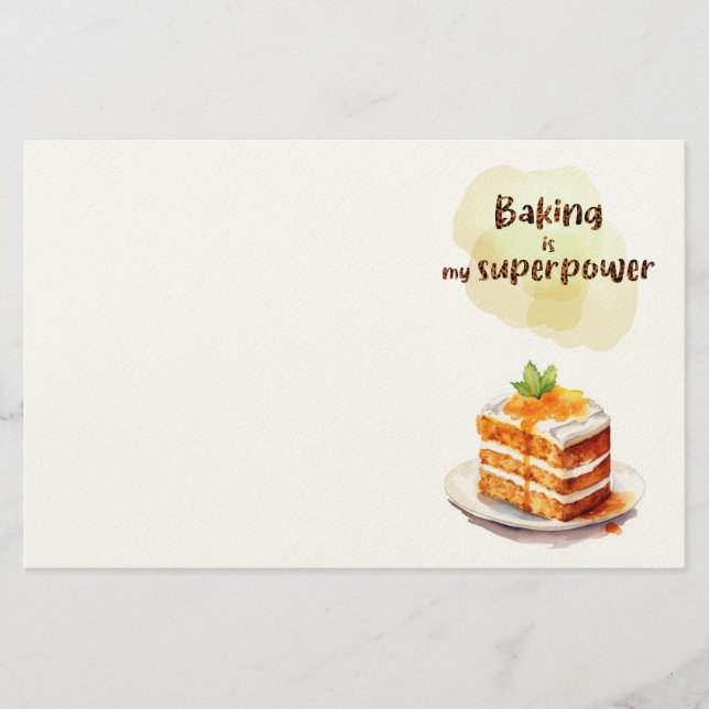 Süße Keksdesign  Briefpapier (Vorderseite)