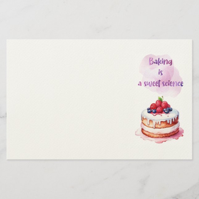 Süße Keksdesign  Briefpapier (Vorderseite)