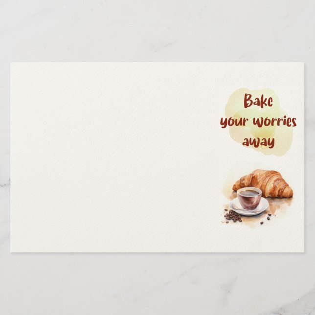 Süße Keksdesign  Briefpapier (Vorderseite)