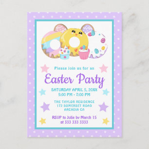 Süße Kekse & Kuchen Ostern Party Postkarte