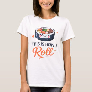 Süße Kimbap Koreanischer-Food-Liebhaber-Reisrolle  T-Shirt