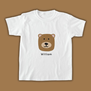 Süße Kinder Bärenkopf T-Shirt