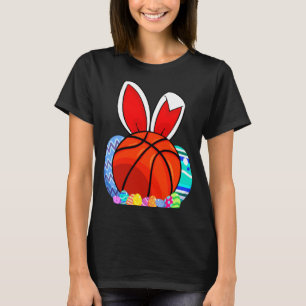 Süße Kinder Basketball Osterei Hase T-Shirt 