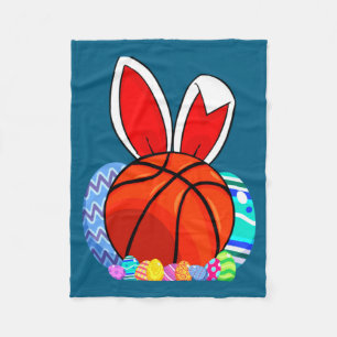 Süße Kinder Basketball Osterei Hase T-Shirt Fleecedecke