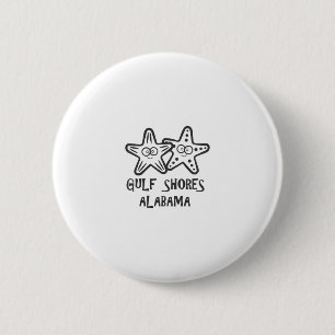 Süße Kinder Gulf Shores Alama Urlaub Mädchen Junge Button