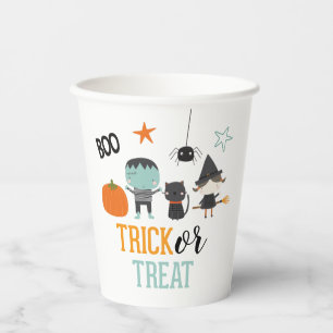 Süße Kinder Halloween Geburtstag Trick-or-Treat-Pa Pappbecher