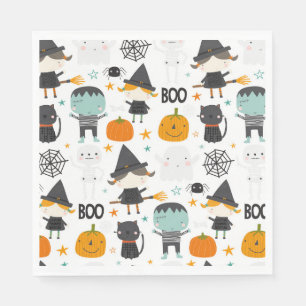 Süße Kinder Halloween Geburtstagsfeier Serviette