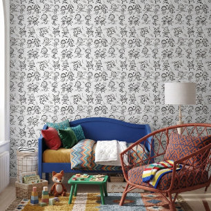 Süße Kinder kritzeln für Kinderkrippe oder Spielzi Tapete