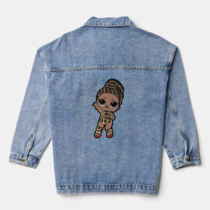 Süße Kinder Modedelight - Tiger-Print-Jumpsuit Jeansjacke